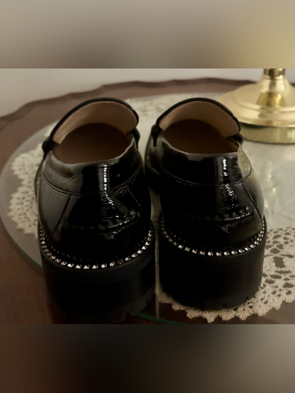 Jimmy Choo, Deanna Loafers Black, size IT 39/ US 9 - Picture 4 of 7